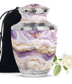 Abstract Swirl Cremation Urn – Purple Abstract Memorial Keepsakes For Ashes