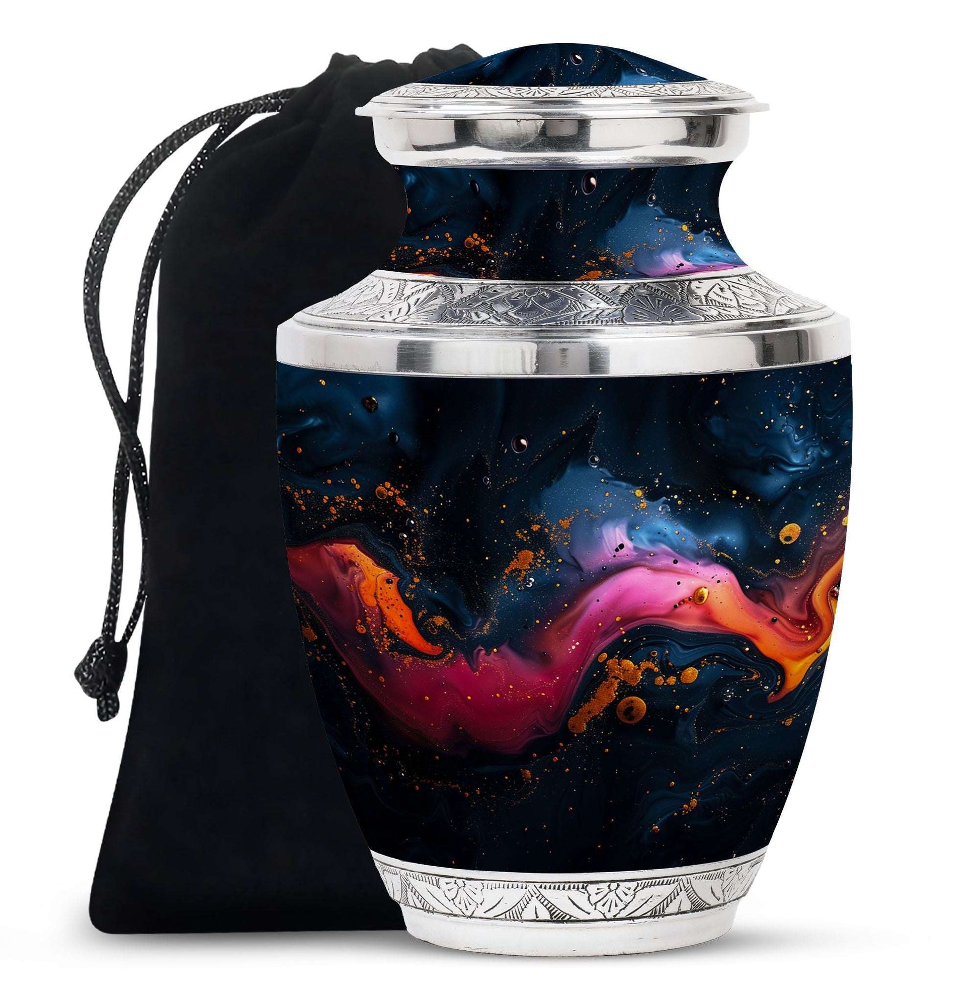 Galaxy Nebula Urn for Ashes – Cosmic Tribute Ashes Keepsake Urn