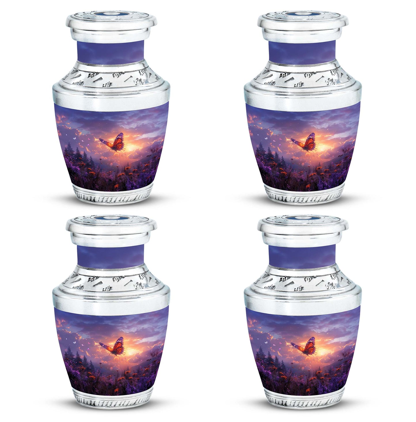Personalized Butterfly Cremation Urn for Human Ashes - 10-inch, 200 cu in - Yatskia
