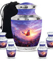 Monarch Butterfly Cremation Urn For Ashes - Purple Urns For Funeral