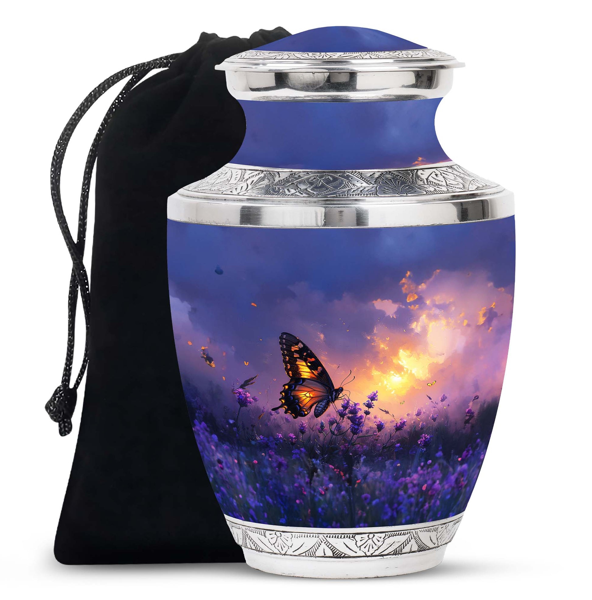 Butterfly Sunset Cremation Urns – Handmade Butterfly Memorial Urns for Ashes