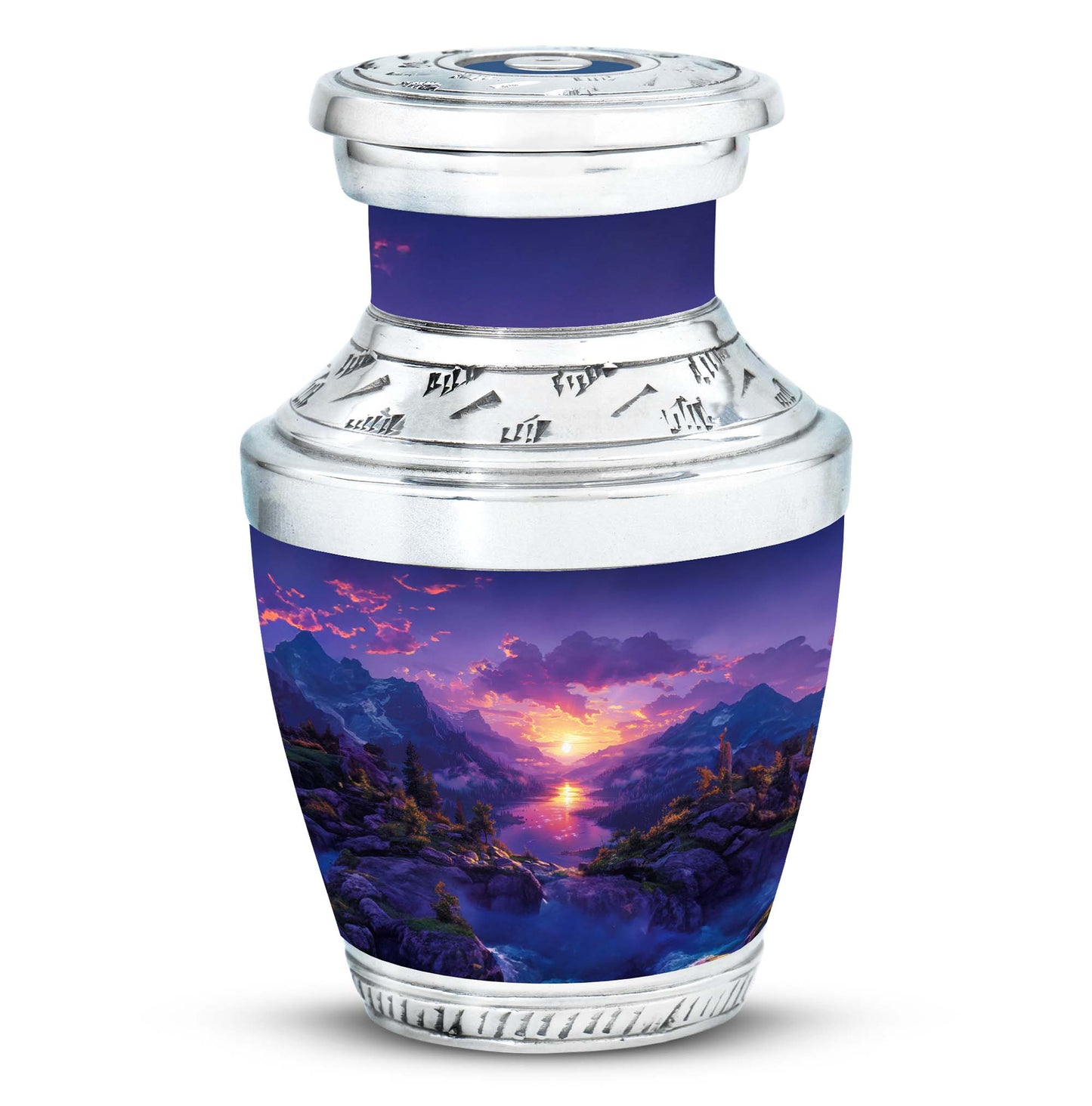 Purple Personalized Fish Cremation Urn for Pet Ashes - 10-inch, 200 cu in - Yatskia