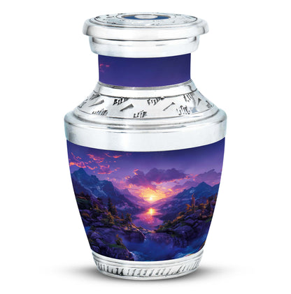 Purple Personalized Fish Cremation Urn for Pet Ashes - 10-inch, 200 cu in - Yatskia