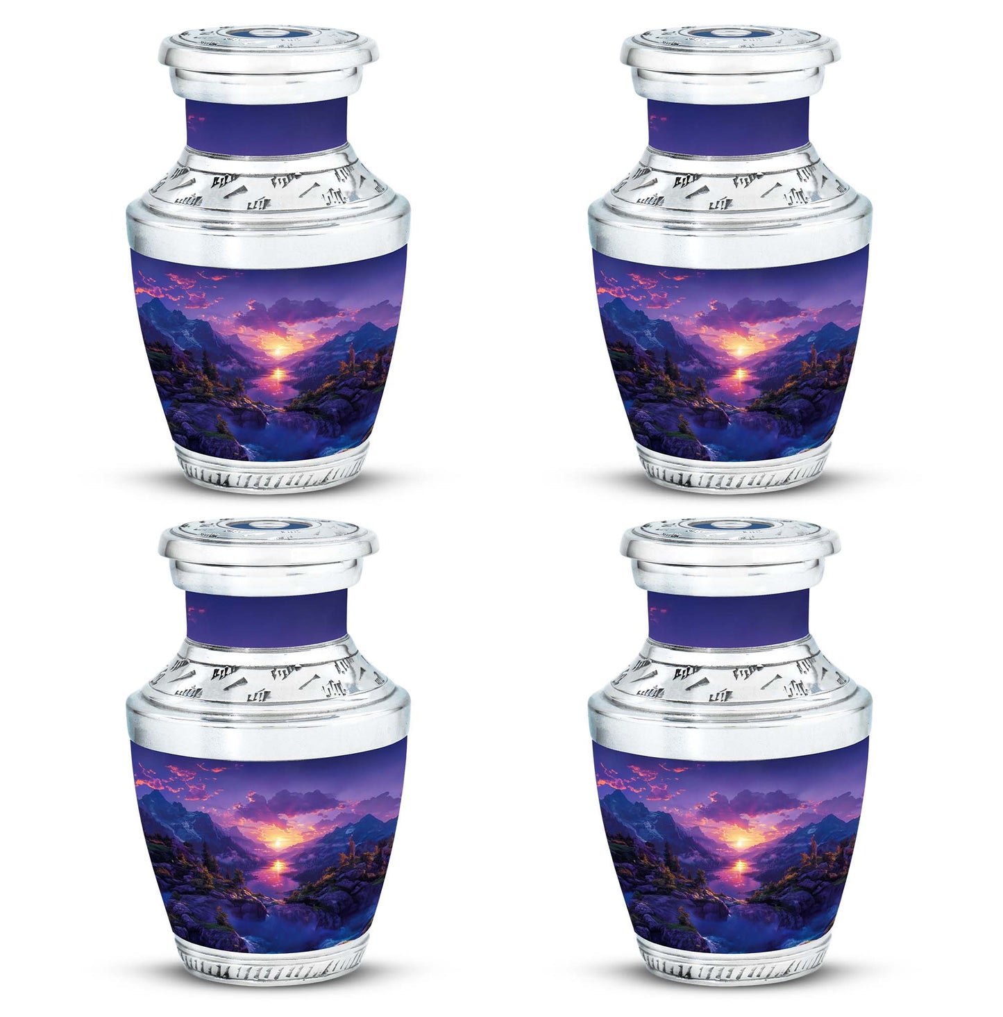Purple Personalized Fish Cremation Urn for Pet Ashes - 10-inch, 200 cu in - Yatskia