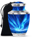 Blue Aurora Cremation Urn – Arctic Sky Cremation Ashes Urns Combo