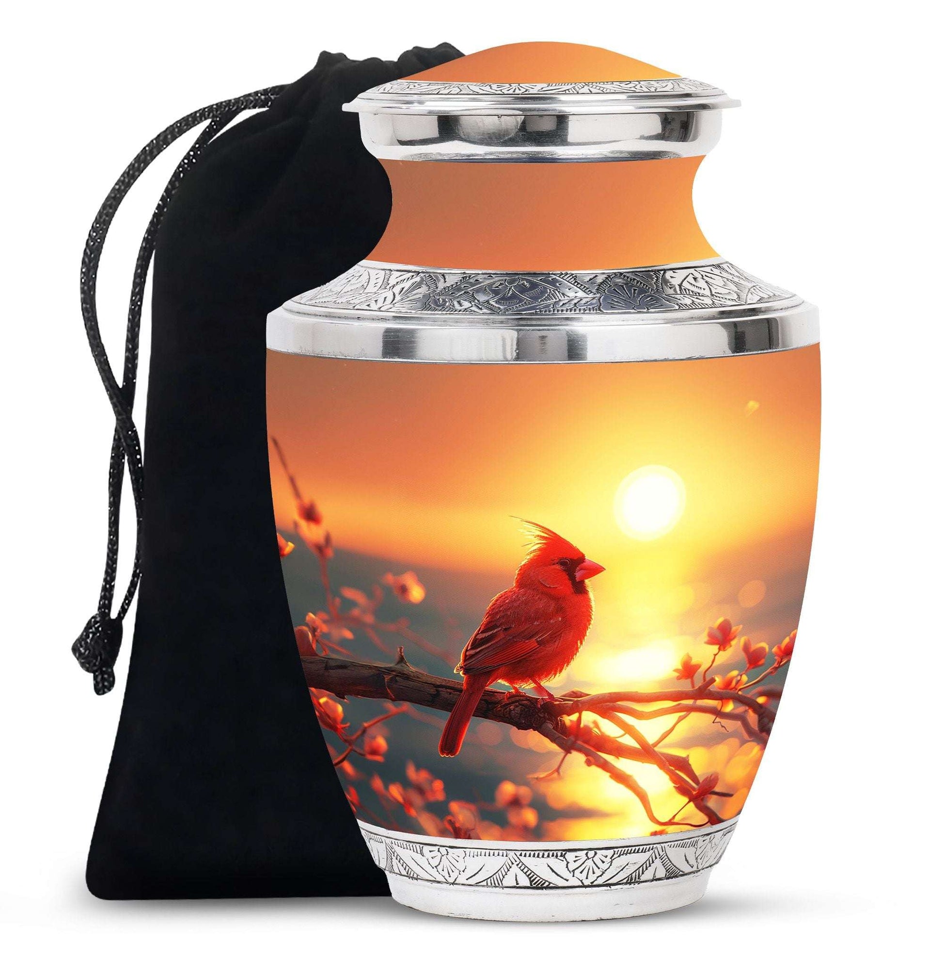 Cardinal Cremation Urn For Ashes  – Bird Cremation Urns For Women
