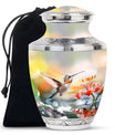 Humming Bird Large Human Ashes Urn - Floral Adult Urns For Women