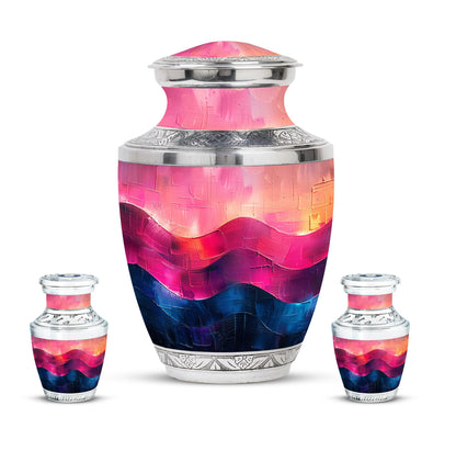 Personalized Artistic Cremation Urn for Adult Male - 10-inch, 200 cu in - Yatskia