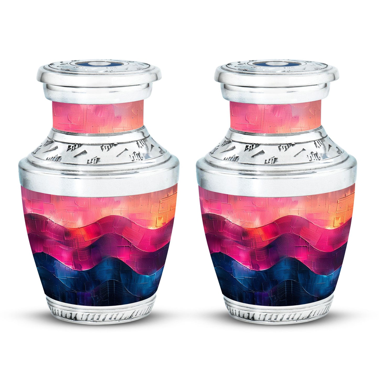 Personalized Artistic Cremation Urn for Adult Male - 10-inch, 200 cu in - Yatskia
