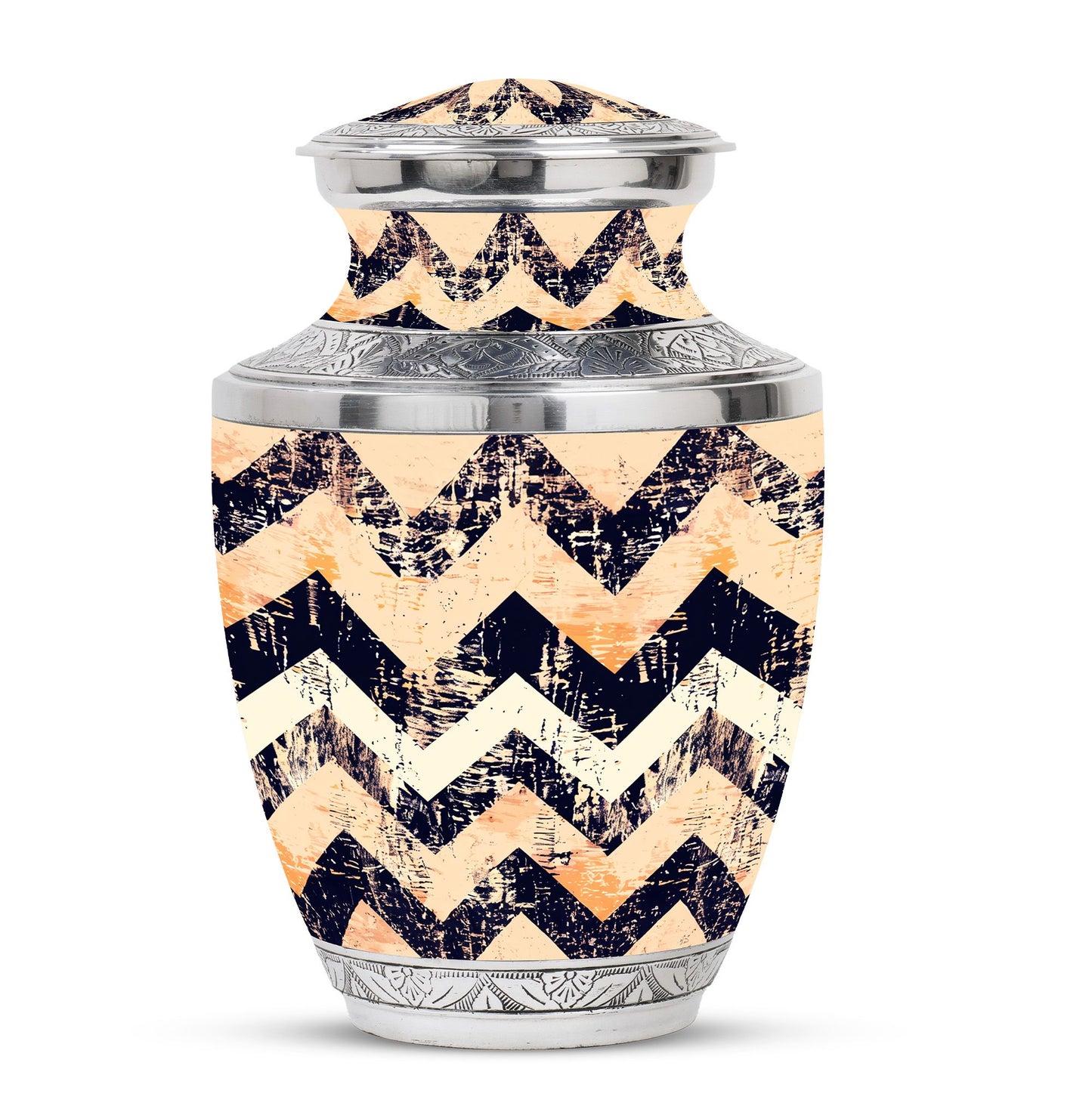 Personalized Artistic Cremation Urn for Adult Male - 10-inch, 200 cu in - Yatskia