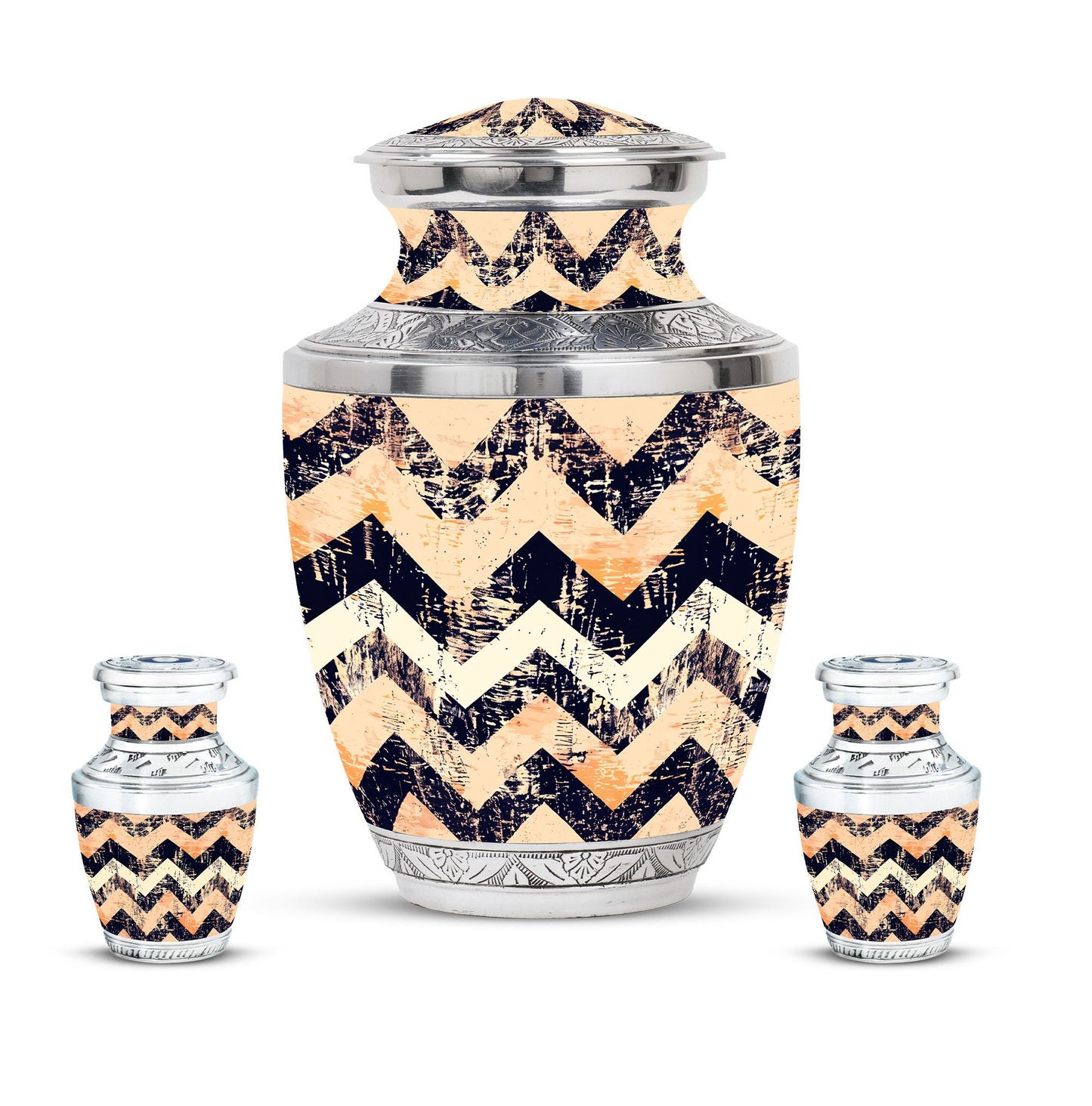 Personalized Artistic Cremation Urn for Adult Male - 10-inch, 200 cu in - Yatskia