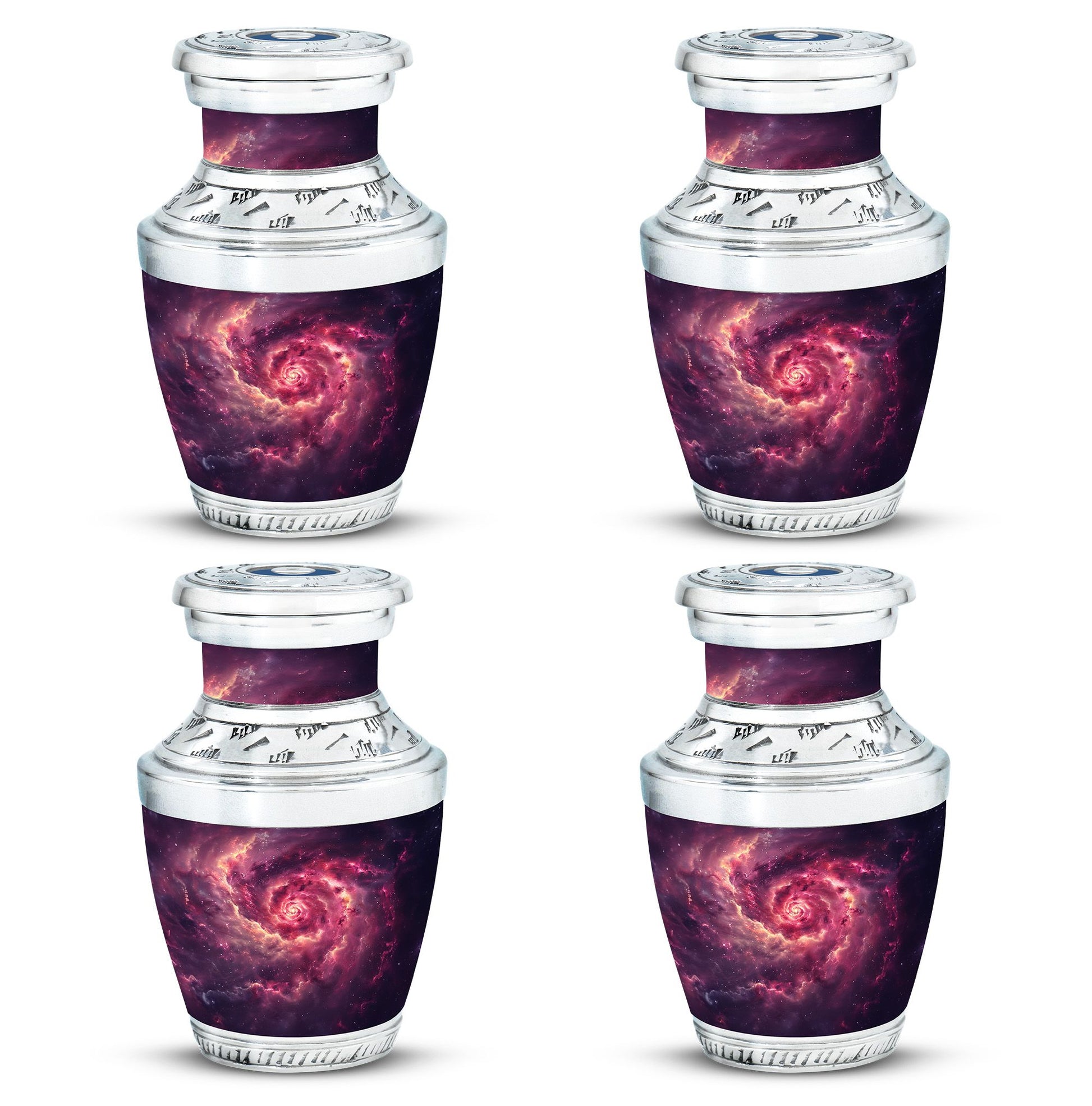 Galaxy Funeral Urn For Dad And Mom - Red Funeral Urn For Ashes