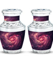 Galaxy Funeral Urn For Dad And Mom - Red Funeral Urn For Ashes