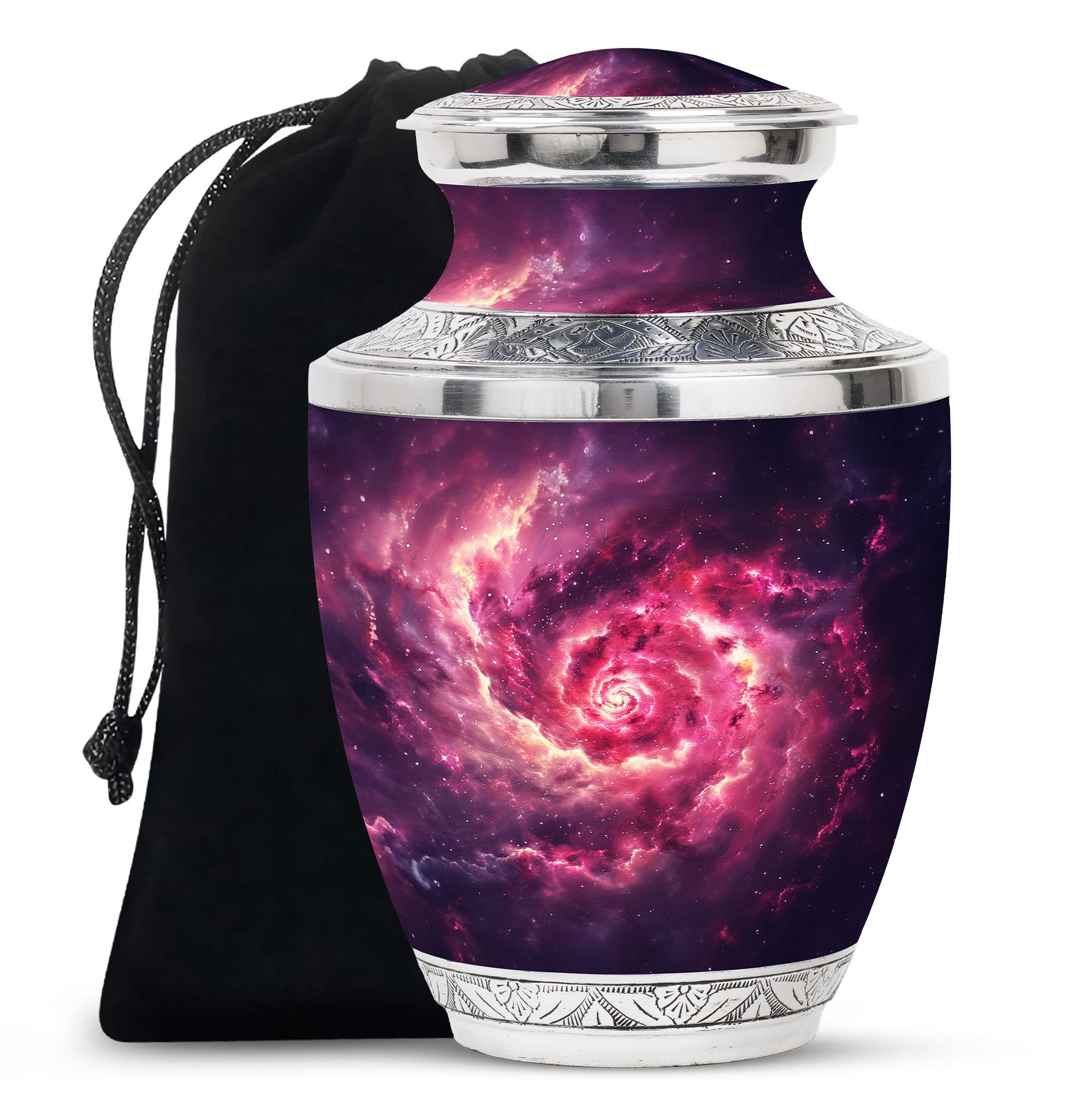 Galaxy Funeral Urn For Dad And Mom - Red Funeral Urn For Ashes