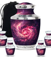 Galaxy Funeral Urn For Dad And Mom - Red Funeral Urn For Ashes