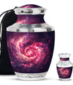 Galaxy Funeral Urn For Dad And Mom - Red Funeral Urn For Ashes