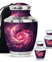 Galaxy Funeral Urn For Dad And Mom - Red Funeral Urn For Ashes