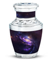 Purple Galaxy Memorial Urn For Funeral - Vast Galaxy Urn For Ashes