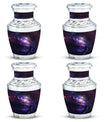 Purple Galaxy Memorial Urn For Funeral - Vast Galaxy Urn For Ashes