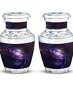 Purple Galaxy Memorial Urn For Funeral - Vast Galaxy Urn For Ashes