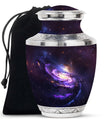 Purple Galaxy Memorial Urn For Funeral - Vast Galaxy Urn For Ashes