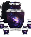 Purple Galaxy Memorial Urn For Funeral - Vast Galaxy Urn For Ashes