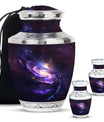 Purple Galaxy Memorial Urn For Funeral - Vast Galaxy Urn For Ashes