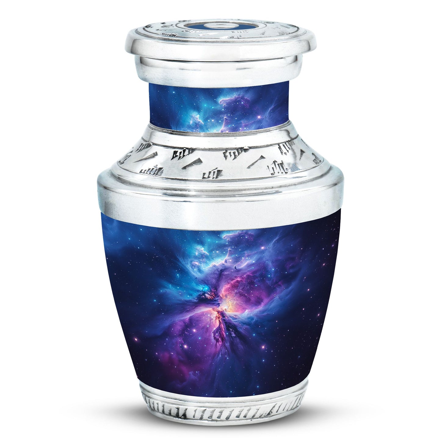 Personalized Galaxy Cremation Urn for Human Ashes - 10-inch, 200 cu in - Yatskia