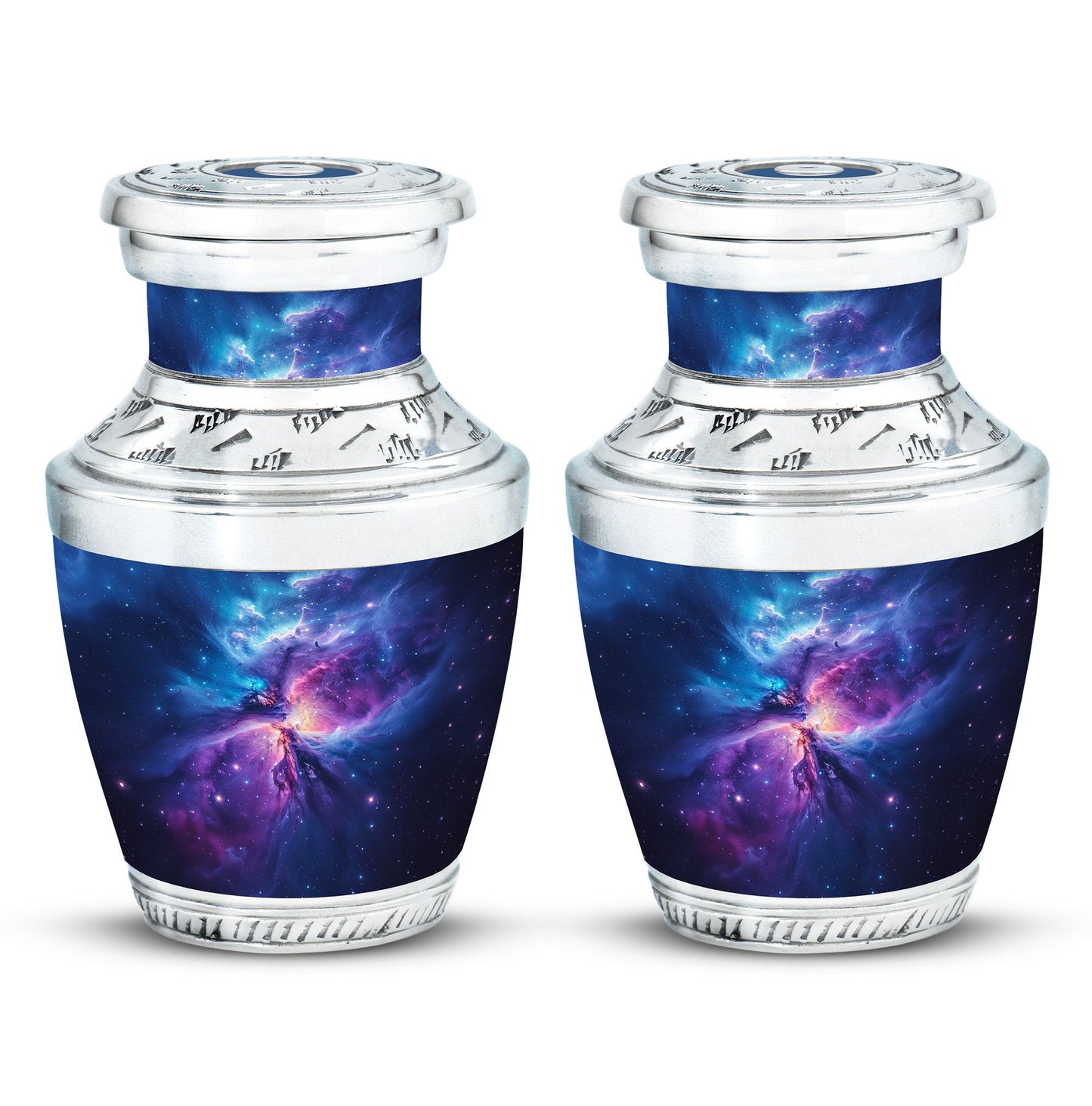 Personalized Galaxy Cremation Urn for Human Ashes - 10-inch, 200 cu in - Yatskia