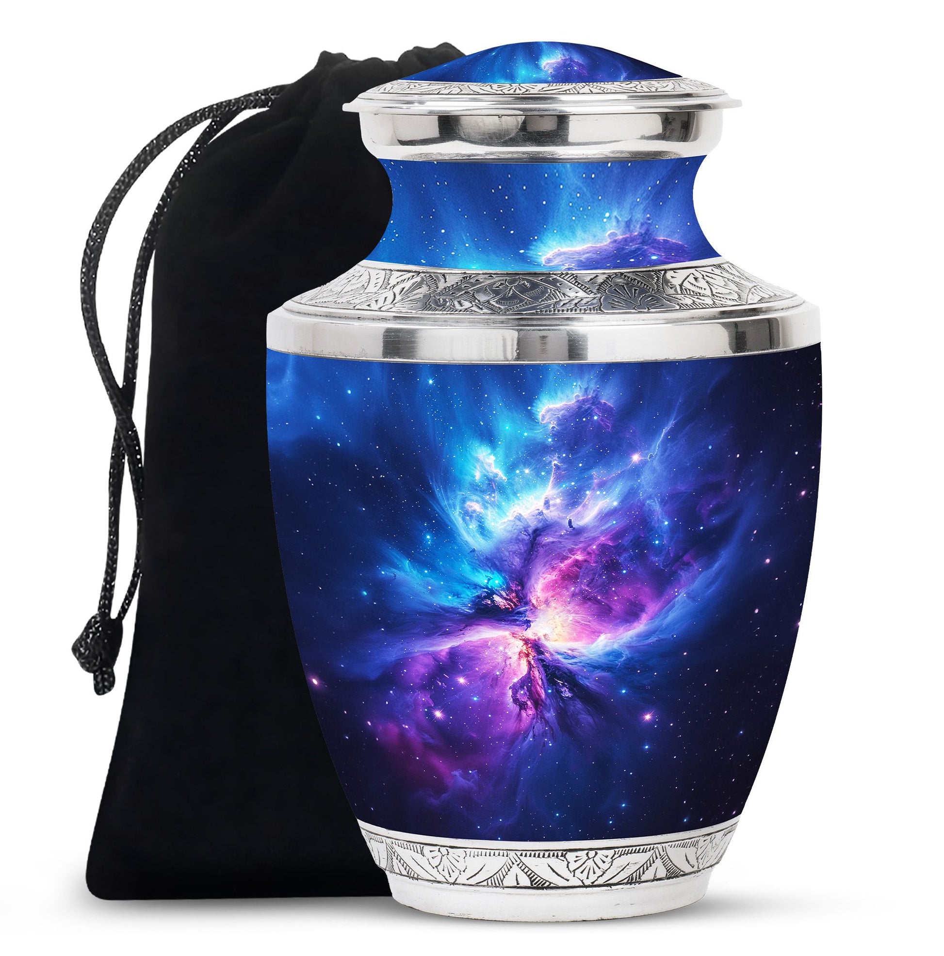 Cosmos Galaxy Urn For Male & Female - Galaxy Cremation Memorial Urn