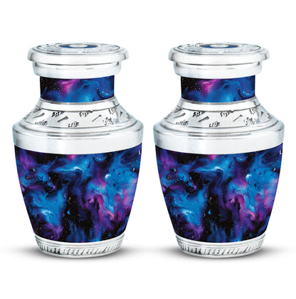 Personalized Galaxy Cremation Urn for Mom - 10-inch, 200 cu in - Yatskia