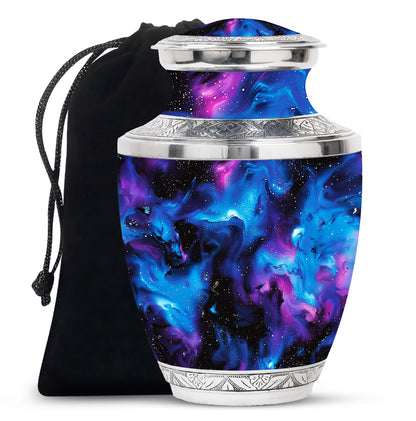 Personalized Galaxy Cremation Urn for Mom - 10-inch, 200 cu in - Yatskia
