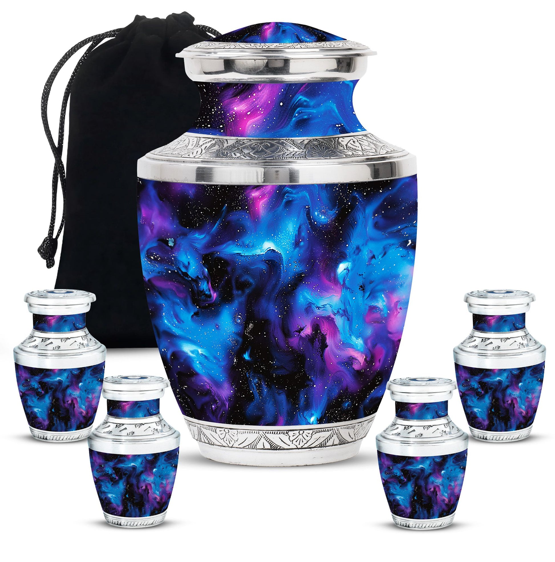 Galaxy Urn For Human Ashes Adult - Vast Space Large Urn For Mom & Dad