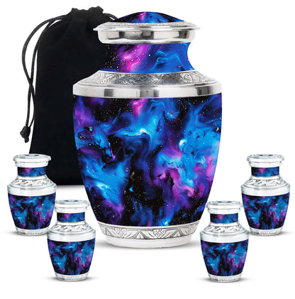 Personalized Galaxy Cremation Urn for Mom - 10-inch, 200 cu in - Yatskia