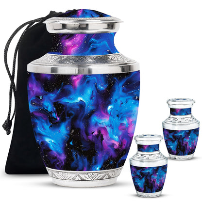 Personalized Galaxy Cremation Urn for Mom - 10-inch, 200 cu in - Yatskia