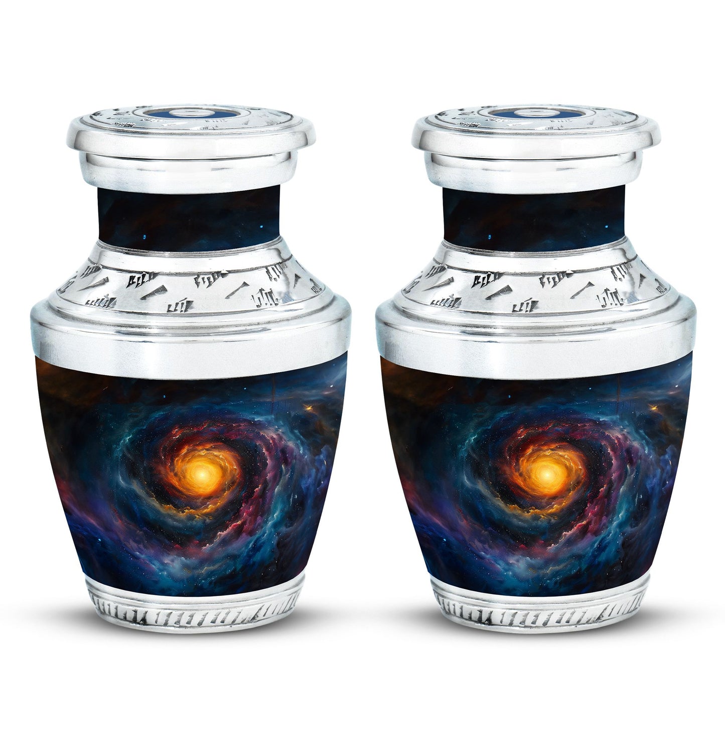 Personalized Galaxy Memorial Urn for Mom - 10-inch, 200 cu in - Yatskia