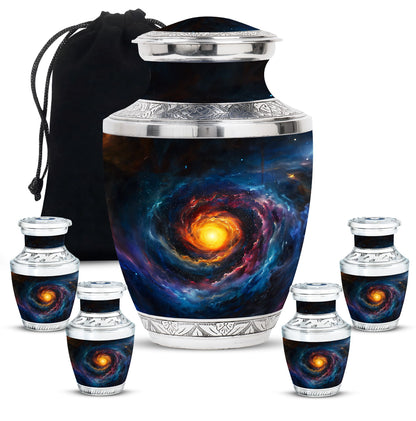 Personalized Galaxy Memorial Urn for Mom - 10-inch, 200 cu in - Yatskia