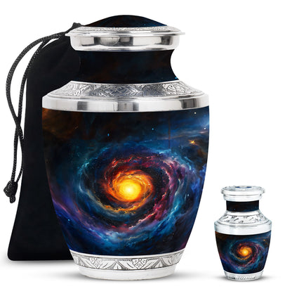 Personalized Galaxy Memorial Urn for Mom - 10-inch, 200 cu in - Yatskia