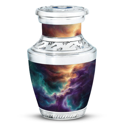 Personalized Galaxy Cremation Urn for Men & Women - 10-inch, 200 cu in - Yatskia