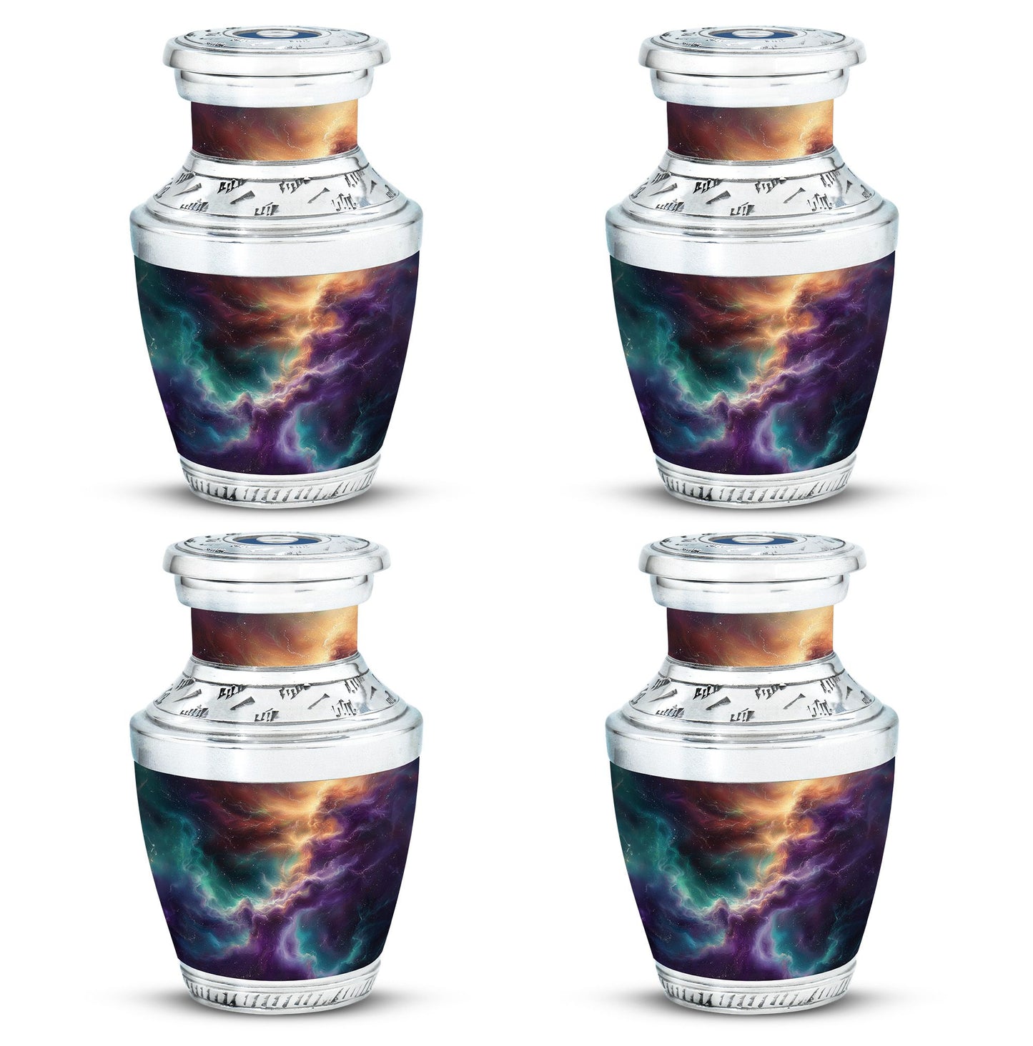 Personalized Galaxy Cremation Urn for Men & Women - 10-inch, 200 cu in - Yatskia