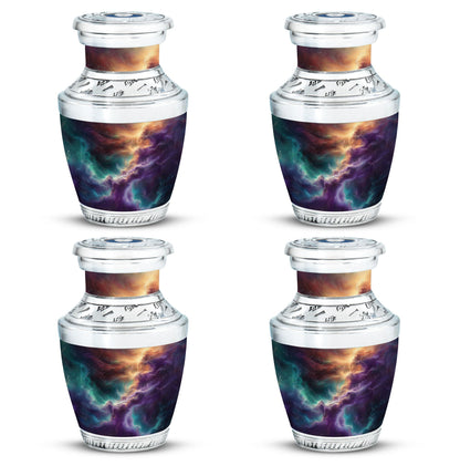Personalized Galaxy Cremation Urn for Men & Women - 10-inch, 200 cu in - Yatskia
