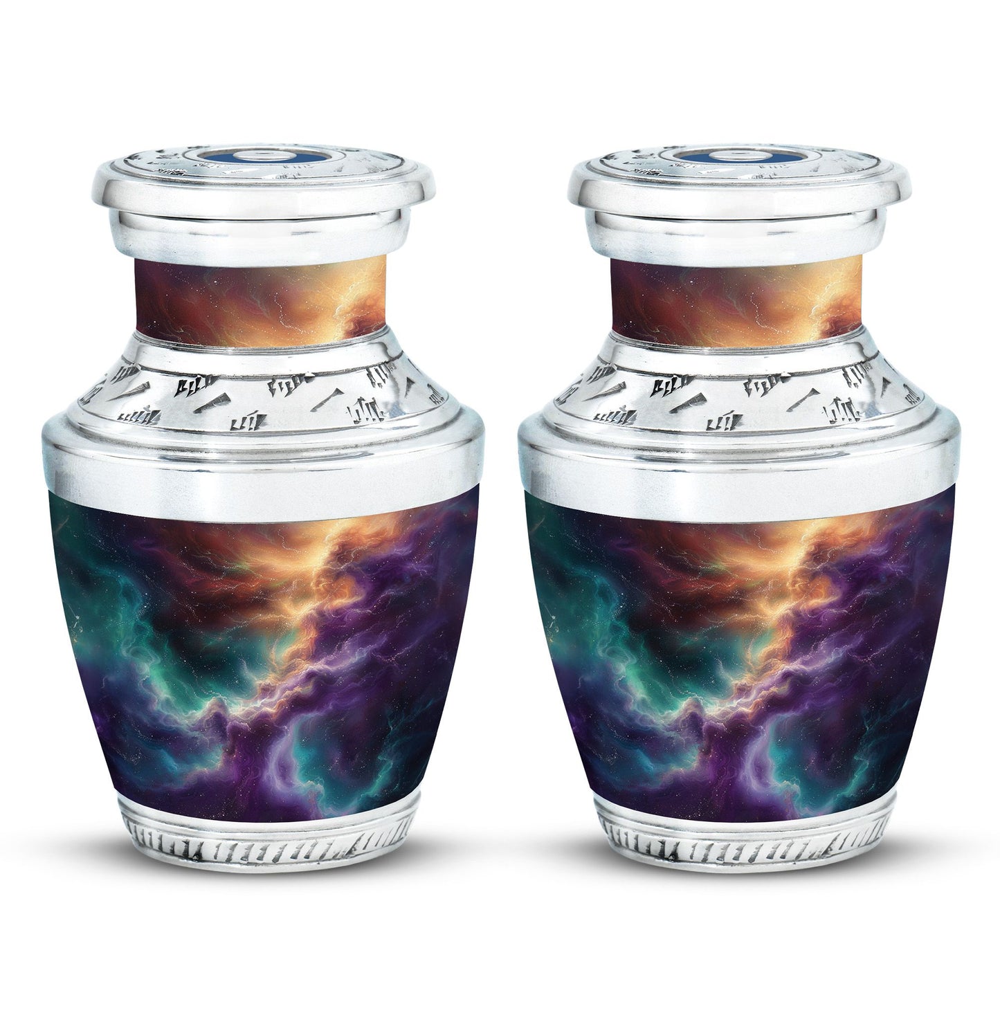 Personalized Galaxy Cremation Urn for Men & Women - 10-inch, 200 cu in - Yatskia