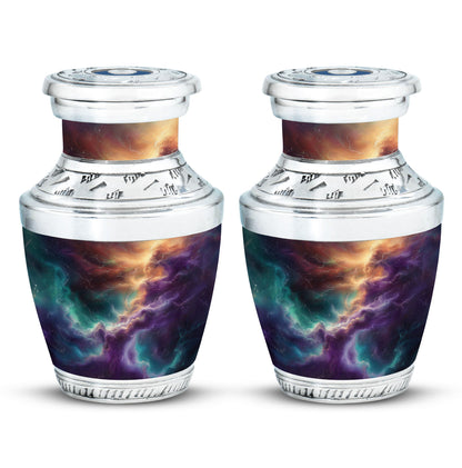 Personalized Galaxy Cremation Urn for Men & Women - 10-inch, 200 cu in - Yatskia