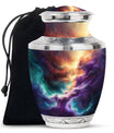 Galaxy Abstract Urn For Funeral - Abstract Space Urn For Adult Human Ashes