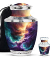Galaxy Abstract Urn For Funeral - Abstract Space Urn For Adult Human Ashes