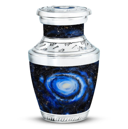 Personalized Galaxy Cremation Urn for Human Ashes - 10-inch, 200 cu in - Yatskia