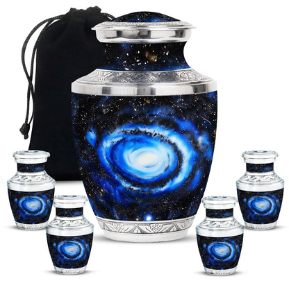 Personalized Galaxy Cremation Urn for Human Ashes - 10-inch, 200 cu in - Yatskia