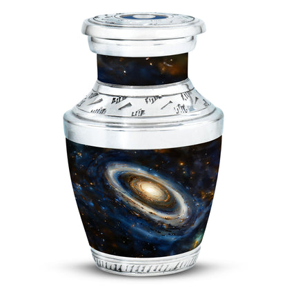 Personalized Galaxy Cremation Urn for Adult Male - 10-inch, 200 cu in - Yatskia