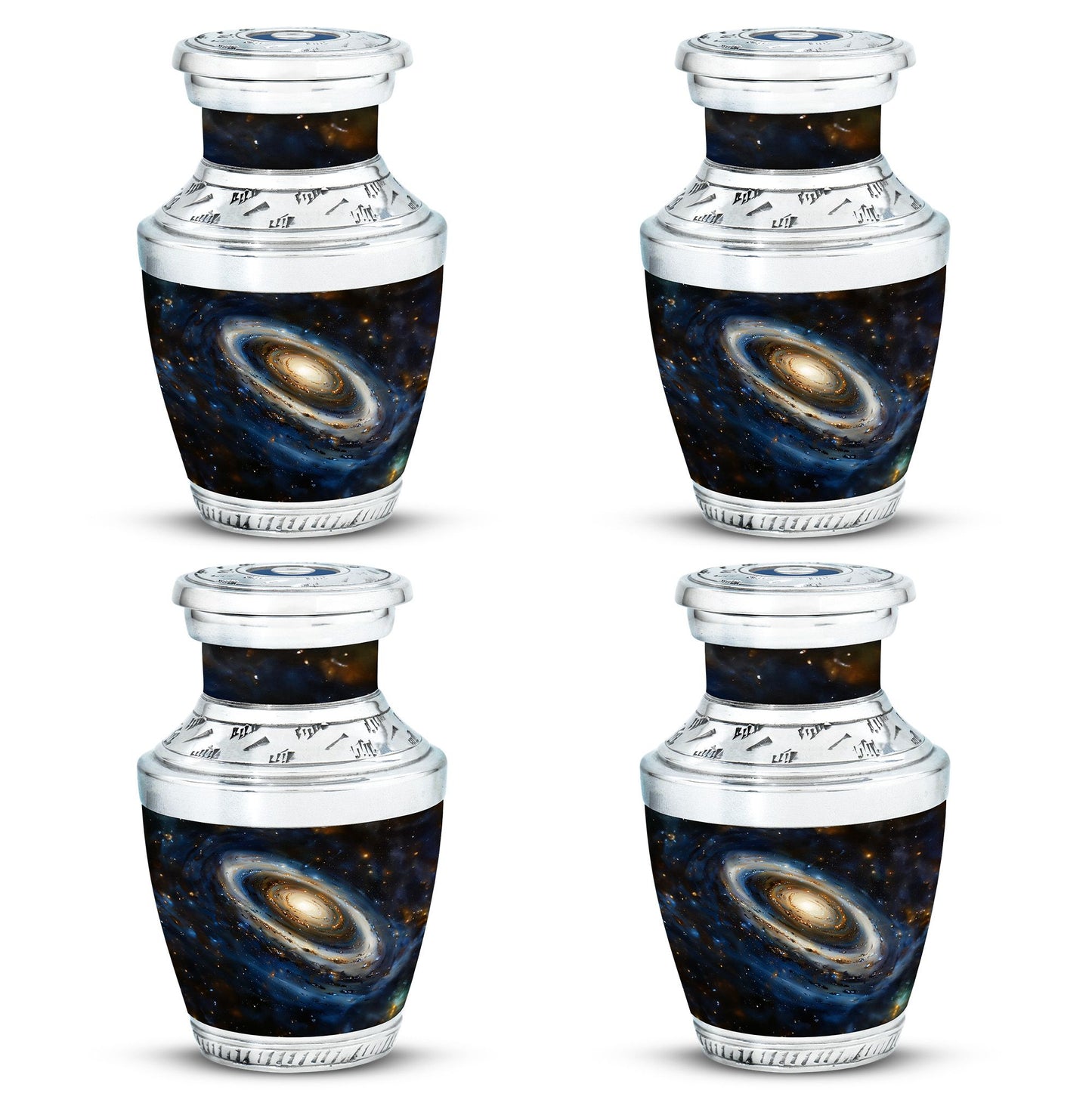 Personalized Galaxy Cremation Urn for Adult Male - 10-inch, 200 cu in - Yatskia
