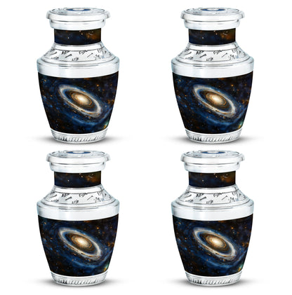 Personalized Galaxy Cremation Urn for Adult Male - 10-inch, 200 cu in - Yatskia